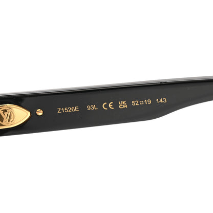 Louis Vuitton Acetate My Monogram Square Sunglasses Z1526E Black 6 of 7