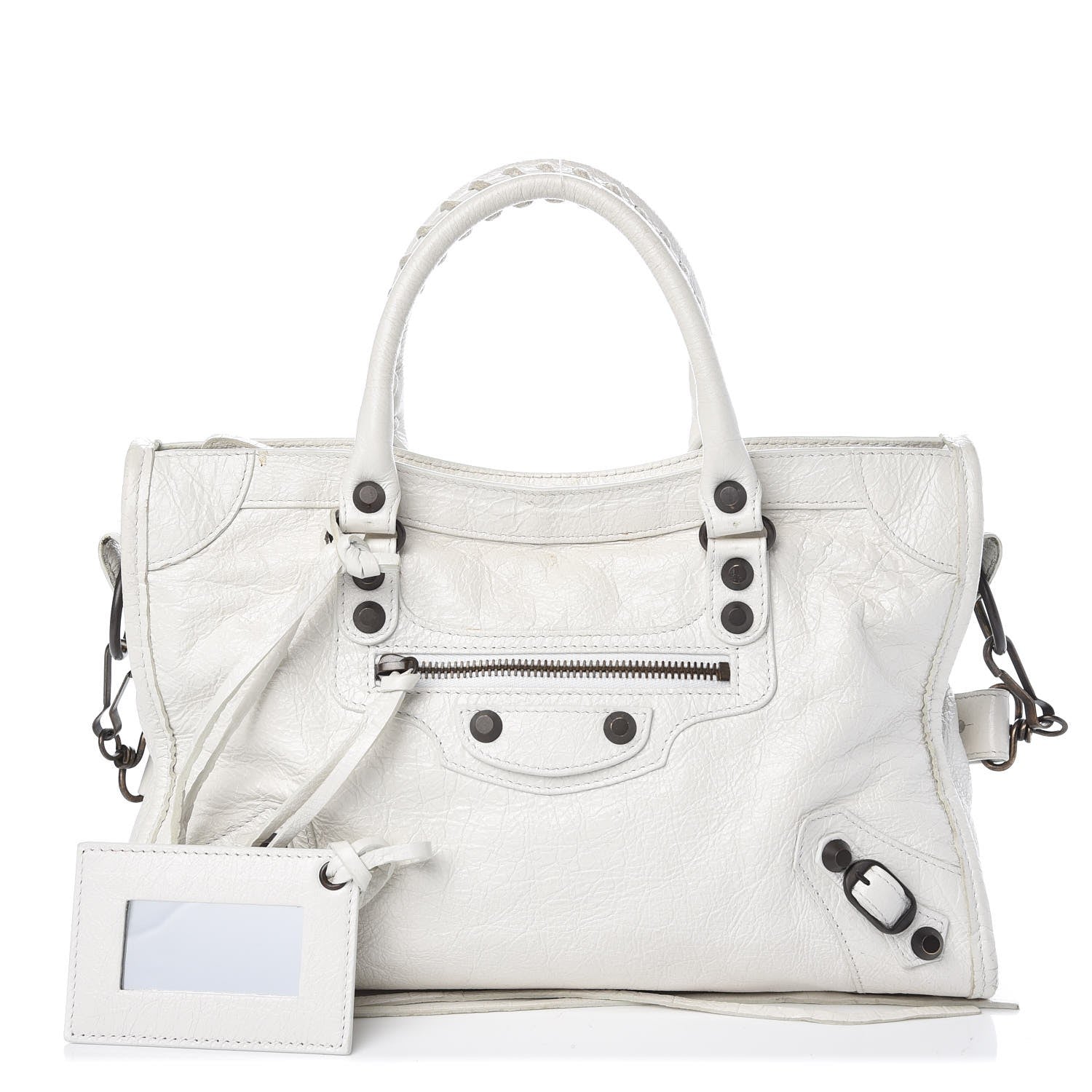 Balenciaga Agneau Classic Hardware S City White 1 of 9