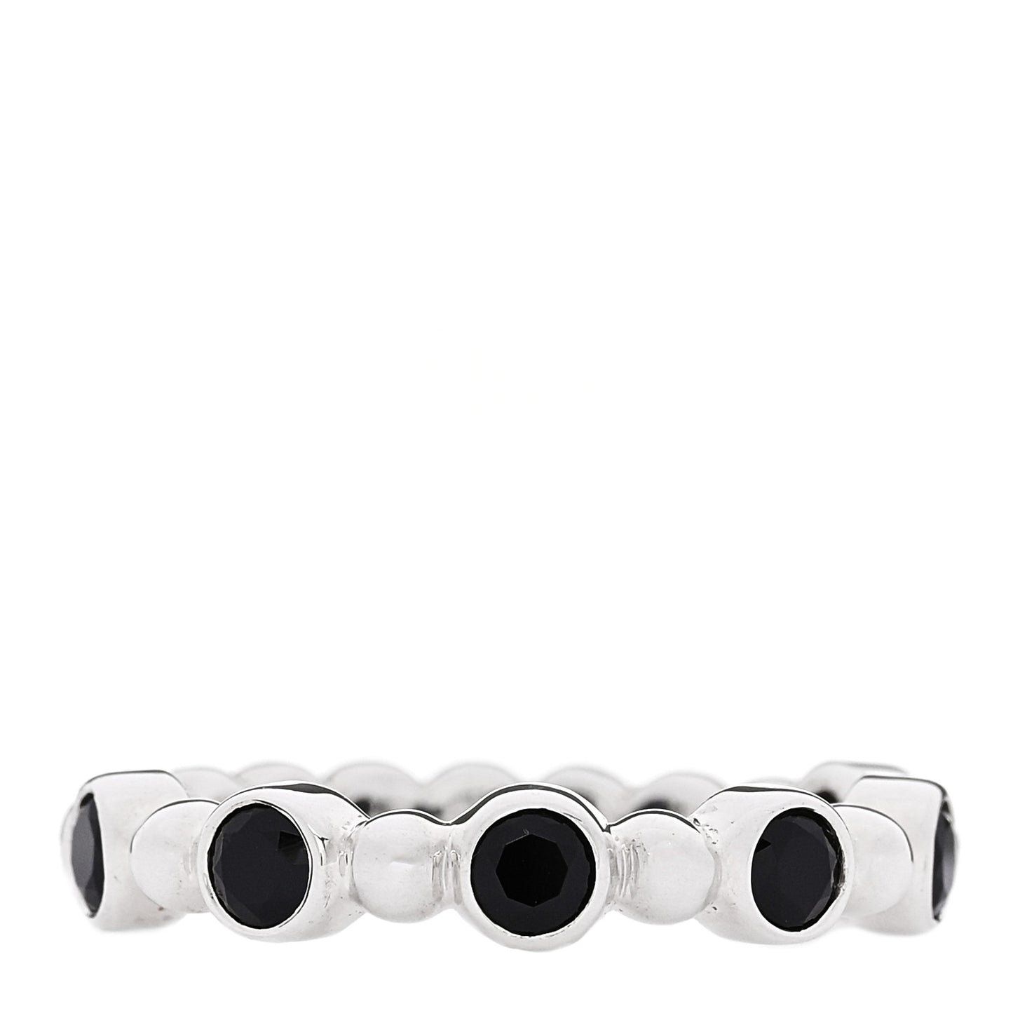 Sterling Silver Black Spinel Ziegfeld Ring 53 6.25