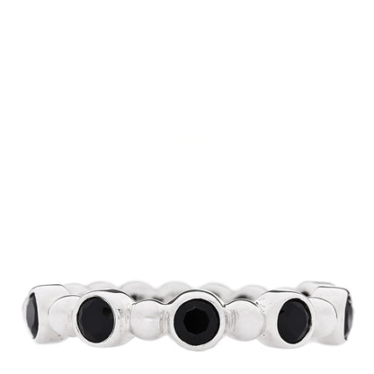 Tiffany Sterling Silver Black Spinel Ziegfeld Ring 53 6.25 1 of 4
