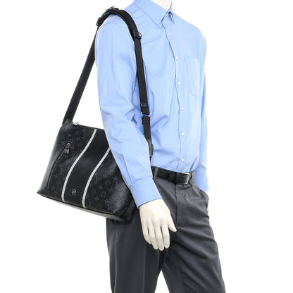 Louis Vuitton Monogram Eclipse Apollo MM Black 2 of 9
