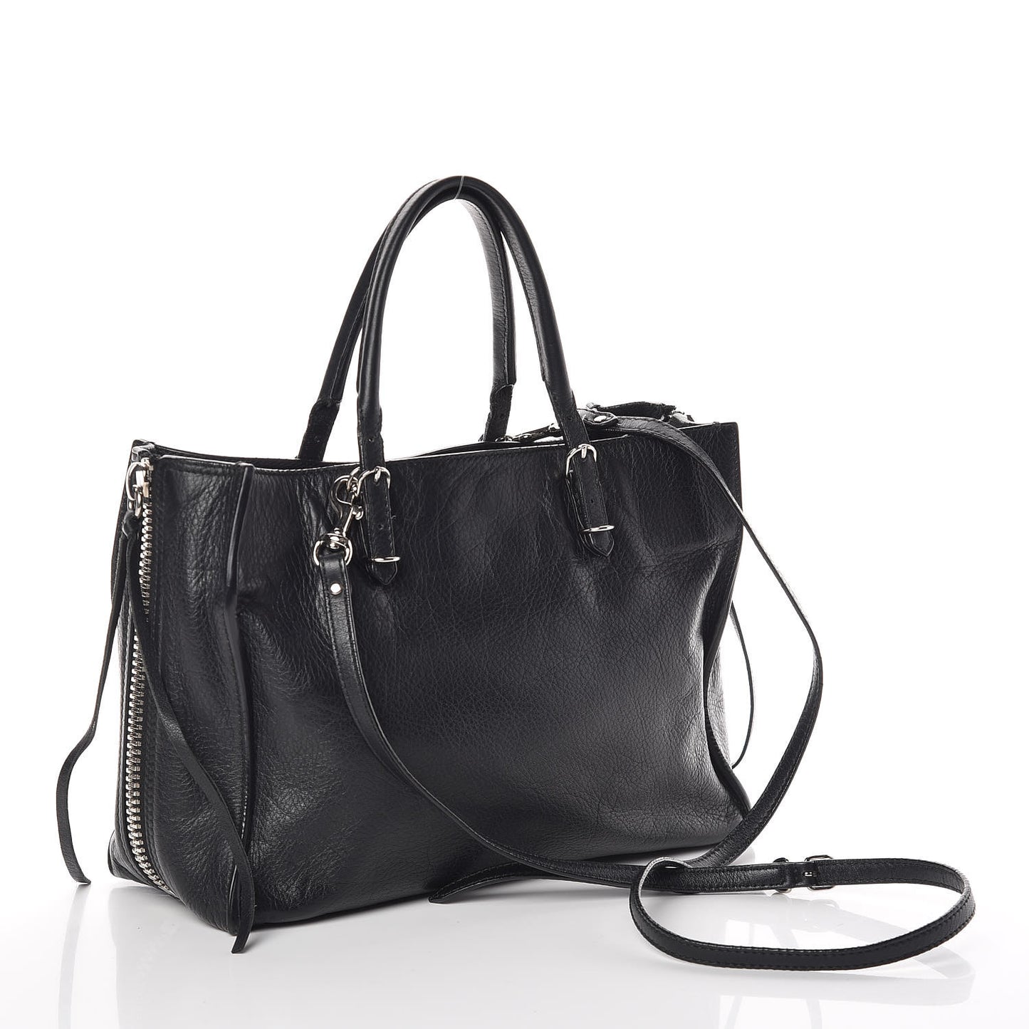 Veau Papier A6 Zip Around Tote Black