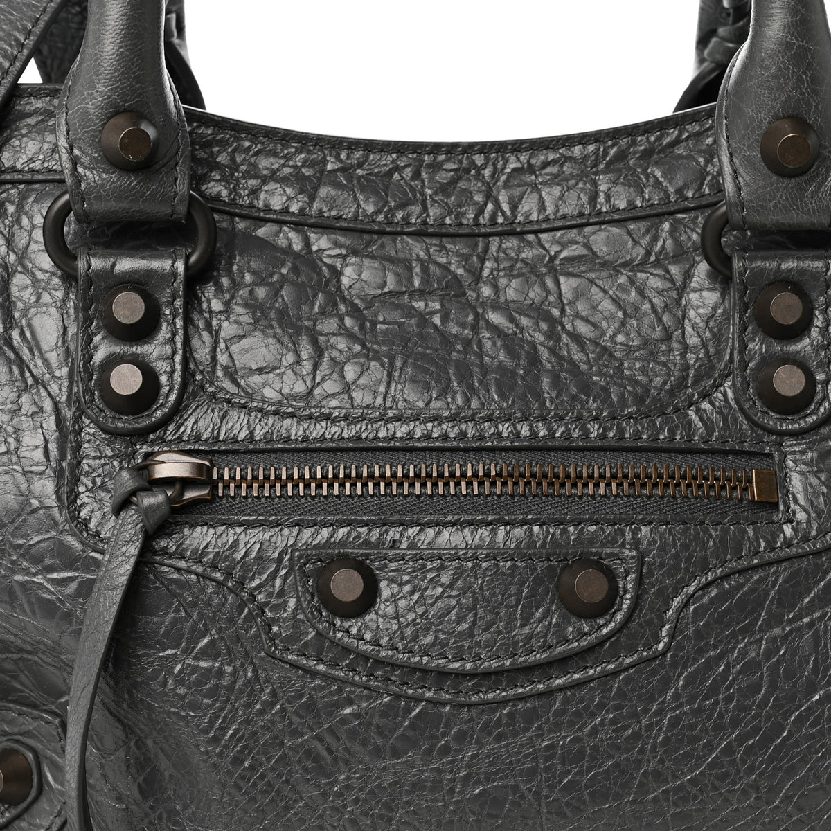 Balenciaga Agneau Arena Classic Hardware Small Le City Volcanic Rock 14 of 19