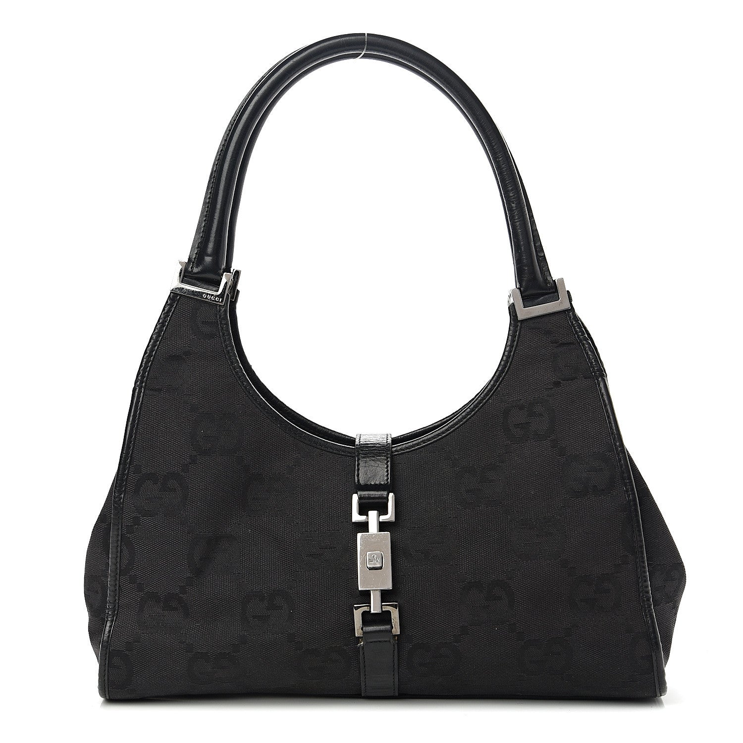 Gucci Monogram Small Bardot Black 1 of 13