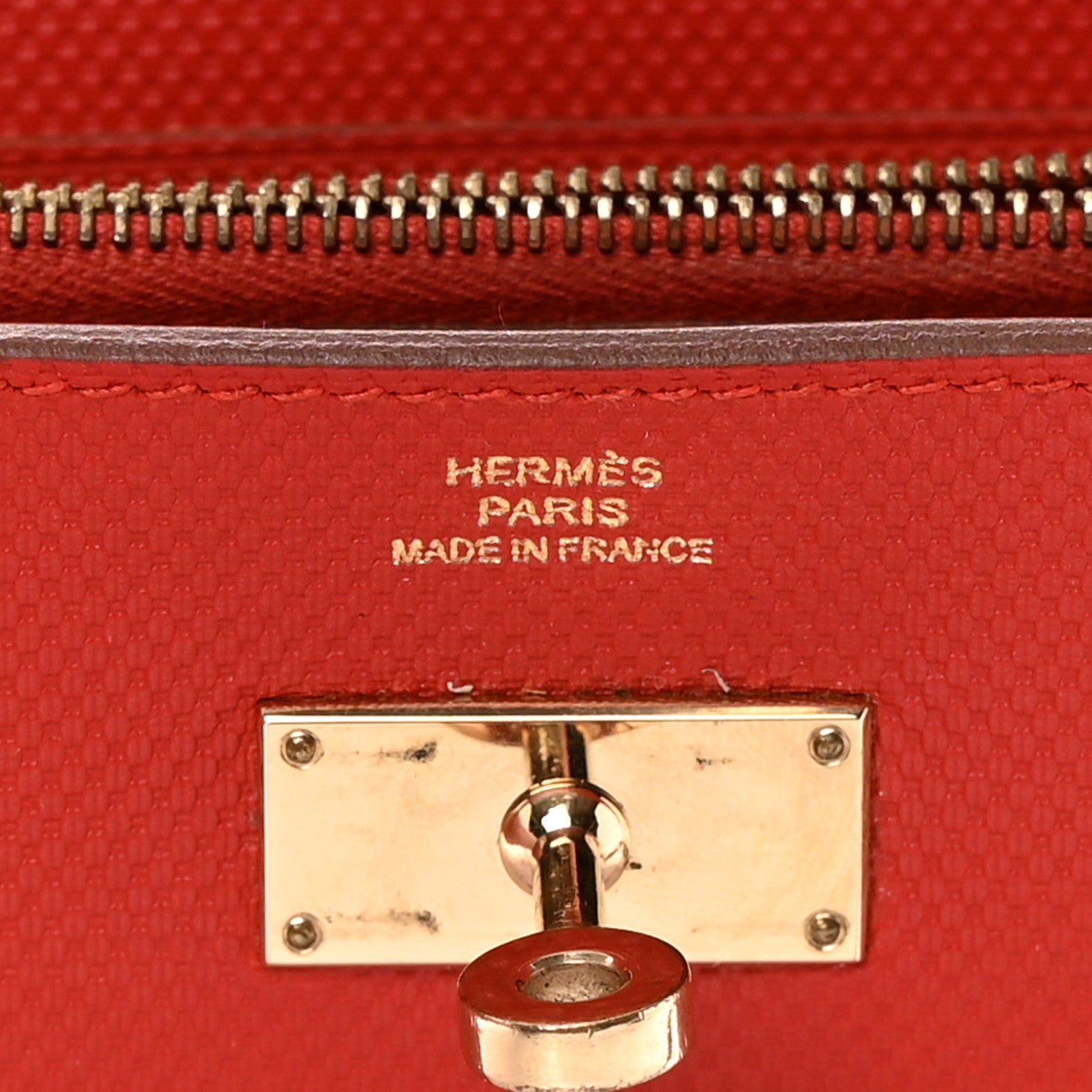 Hermes Grain d'H Kelly Longue Wallet Sanguine 6 of 15