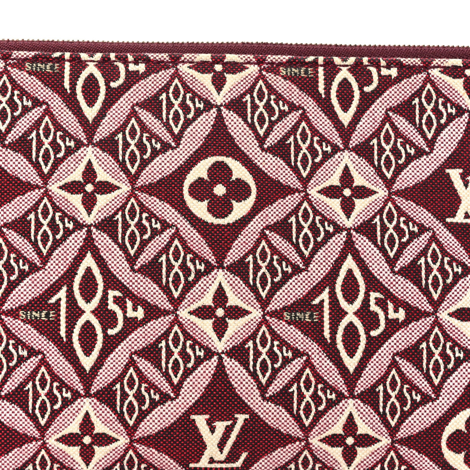 Louis Vuitton Jacquard Since 1854 Neverfull MM GM Pochette Bordeaux 8 of 8