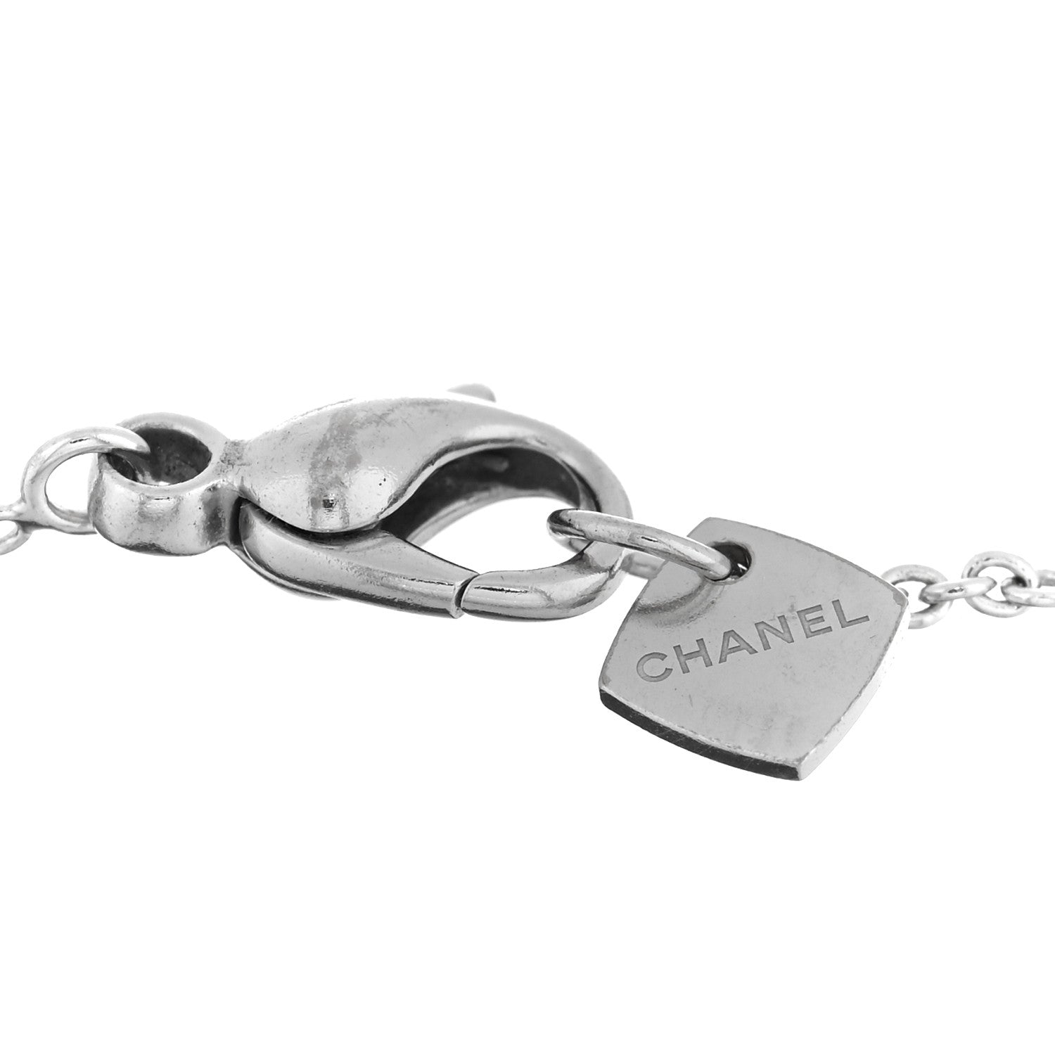 Chanel 18K White Gold Diamond Coco Crush Station Bracelet 3 of 4