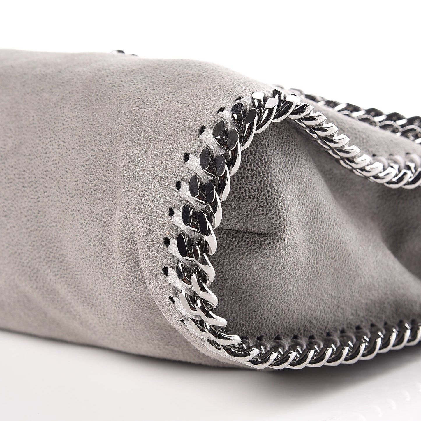 Shaggy Deer Falabella Fold Over Tote Grey