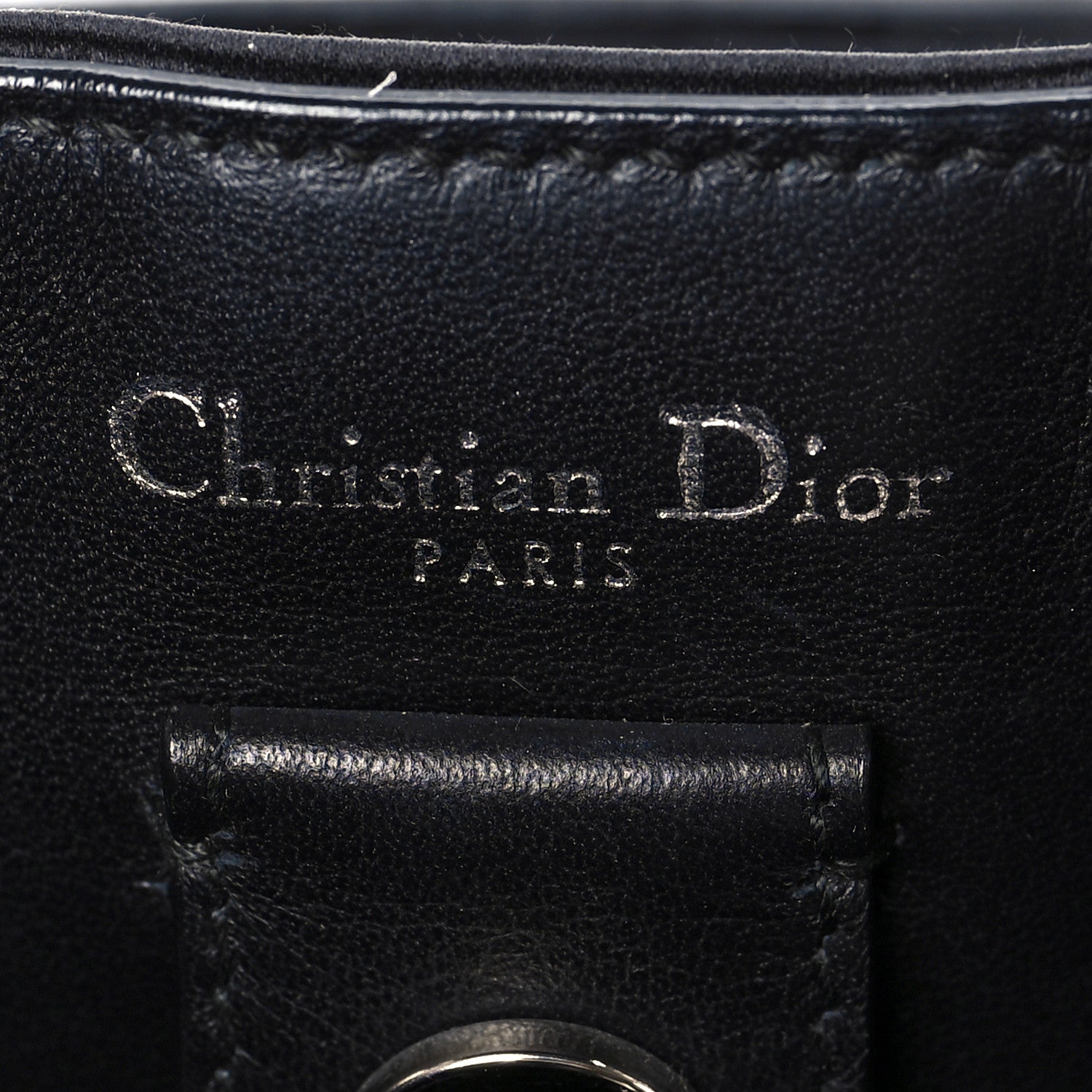 Christian Dior Satin Floral Embroidered Small Diorrismo Tote Blue 6 of 9