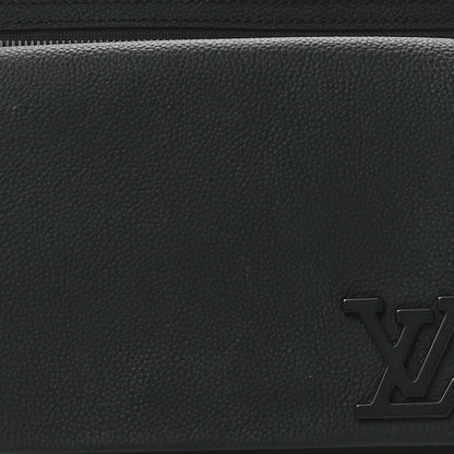 Louis Vuitton Grained Calfskin Aerogram Takeoff Sling Black 10 of 13