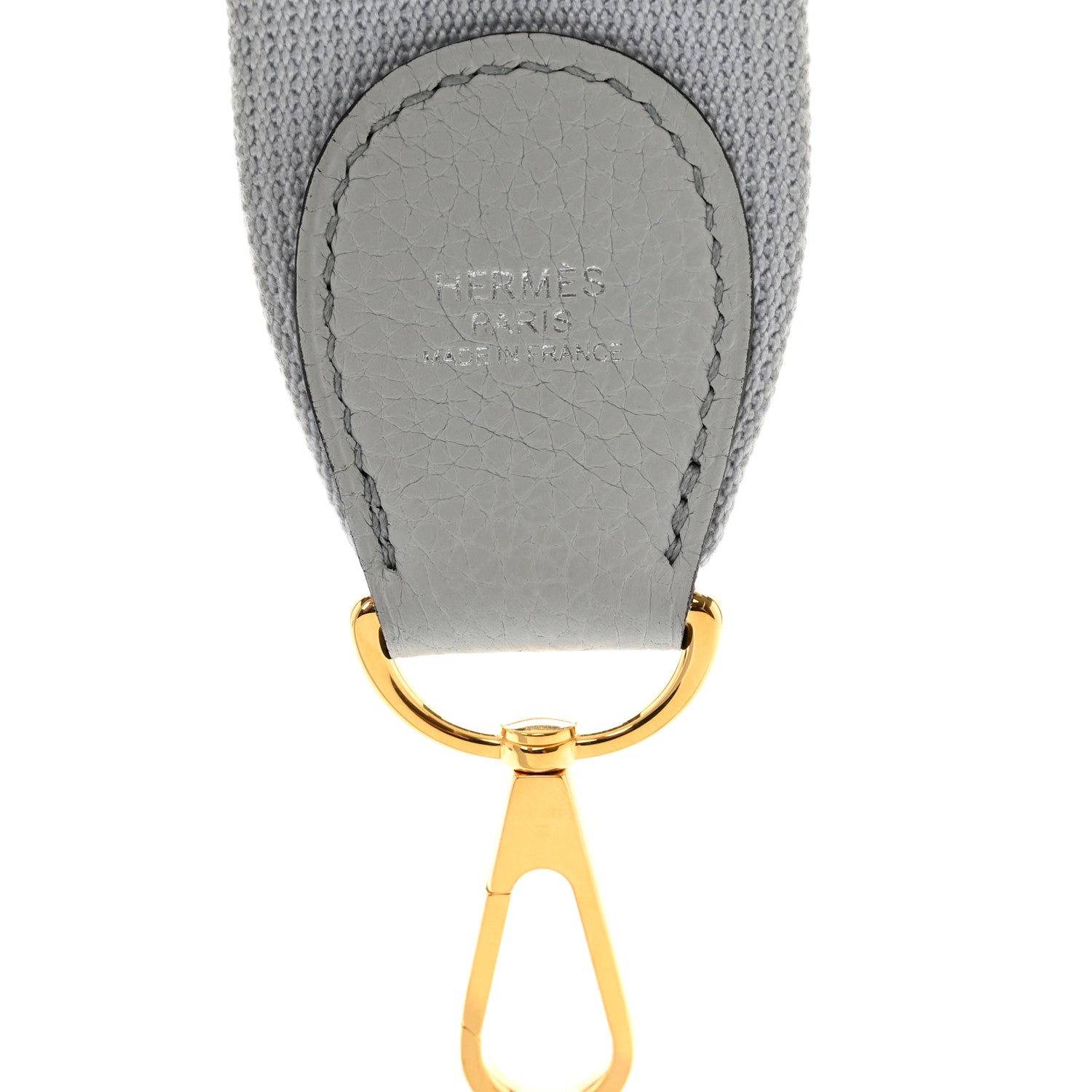 Hermes Toile Taurillon Clemence Shoulder Strap Bleu Lin 3 of 3