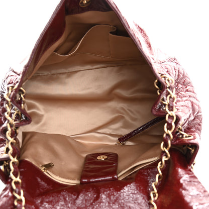 Chanel Vinyl XXL Rock and Chain Flap Bordeaux 4 of 9