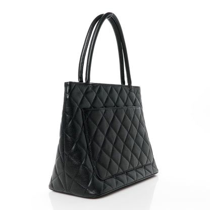 Chanel Caviar Quilted Medallion Tote Black 3 of 11
