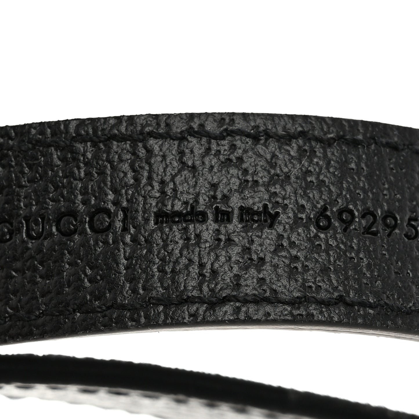 Calfskin Chain Pet Leash Black Gold