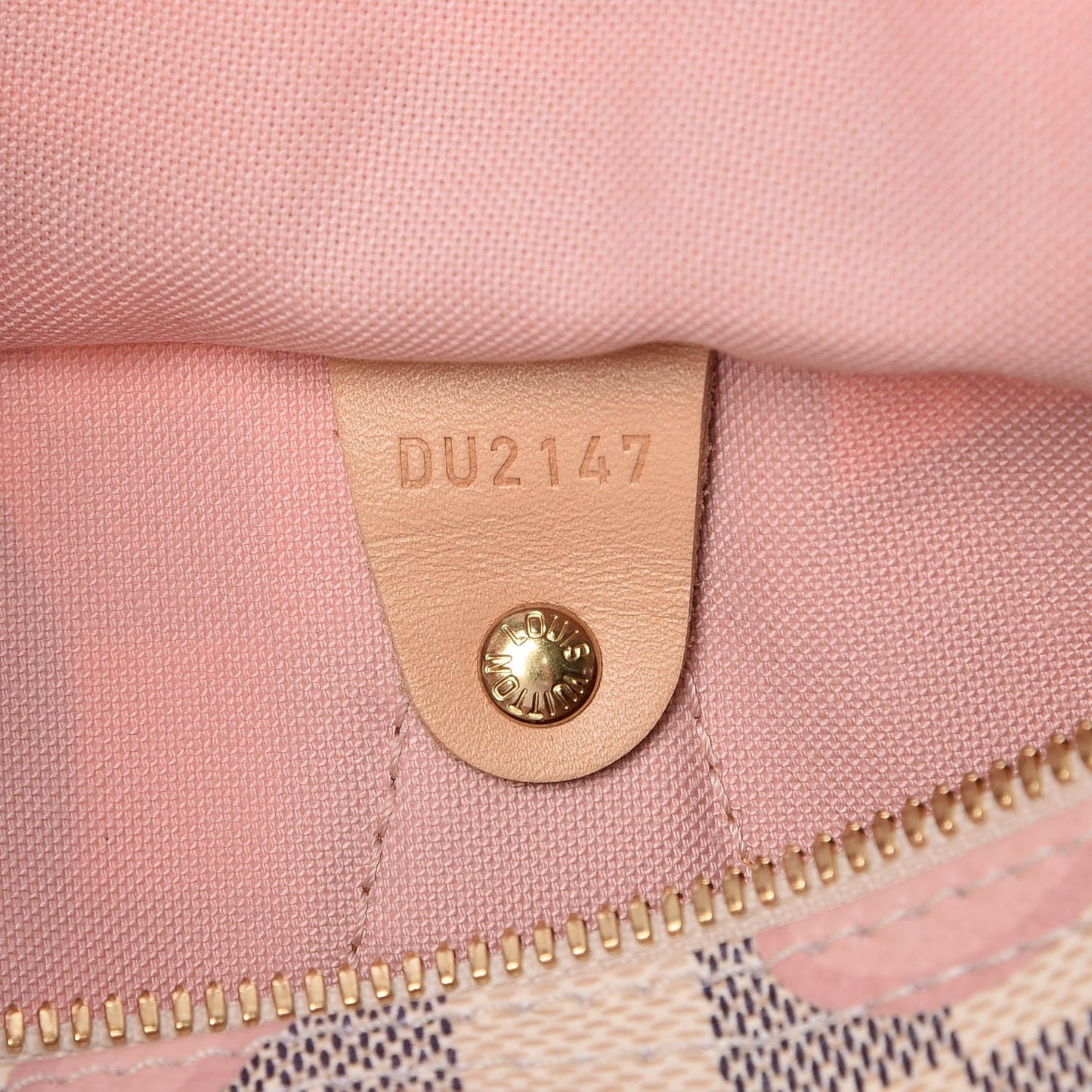 Damier Azur Tahitienne Speedy Bandouliere 30 Rose Ballerine