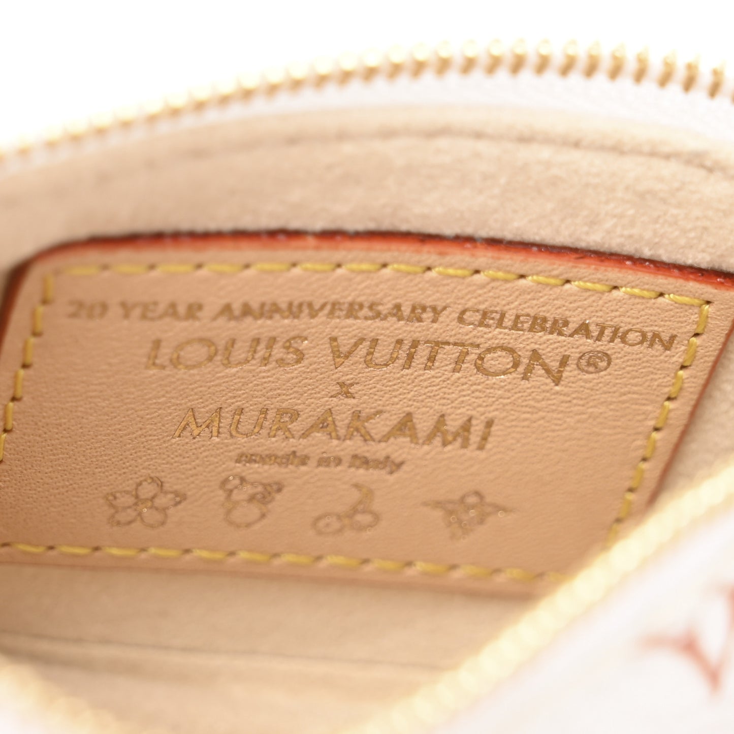 LV X TM Monogram Multicolor Micro Pochette White