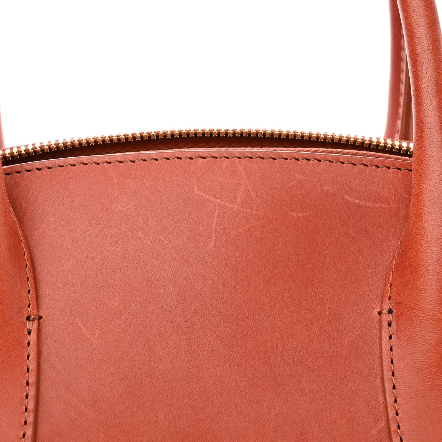 Mansur Gavriel Calfskin Top Handle Rounded Bag Brandy 11 of 12