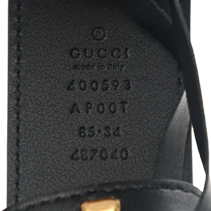 Gucci Calfskin Double G 40mm Belt 85 34 Black 3 of 4