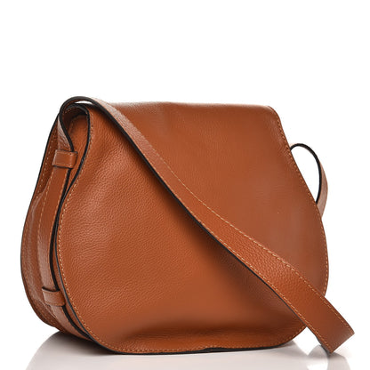 Chloe Calfskin Medium Marcie Round Crossbody Bag Tan 3 of 6