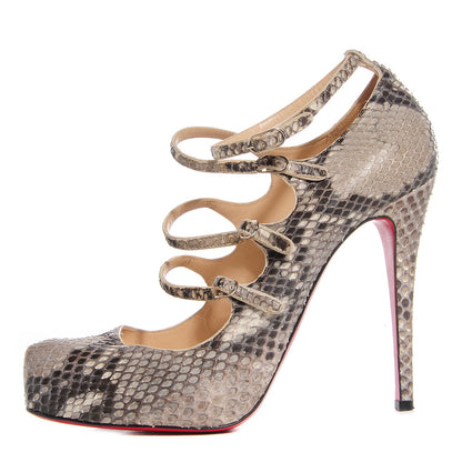Christian Louboutin Python Dillian 120 Pumps 41 Opaco 1 of 7