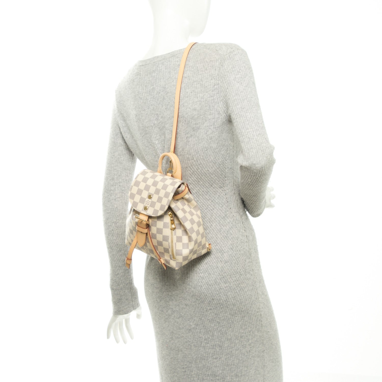 Louis Vuitton Damier Azur Sperone BB Backpack 3 of 8