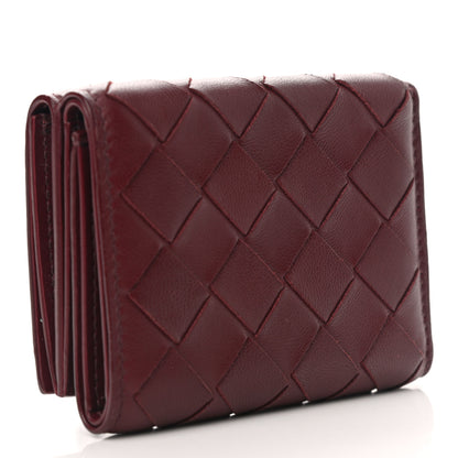 Bottega Veneta Nappa Intrecciato Trifold Wallet Bordeaux 2 of 7