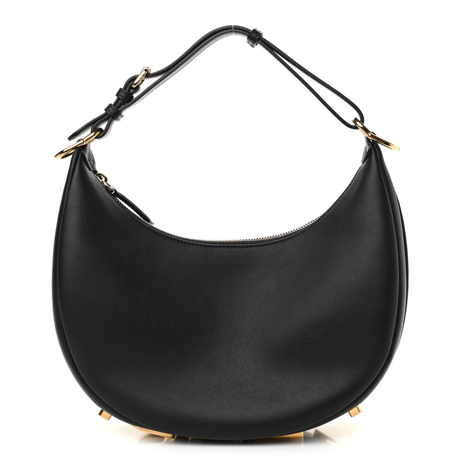 Fendi Vitello Grace Matte Small Fendigraphy Hobo Bag Black 1 of 10