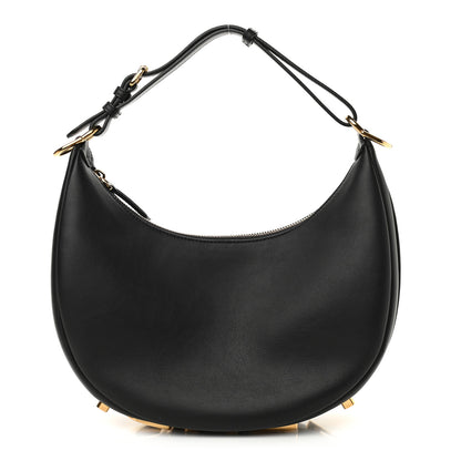 Fendi Vitello Grace Matte Small Fendigraphy Hobo Bag Black 1 of 10