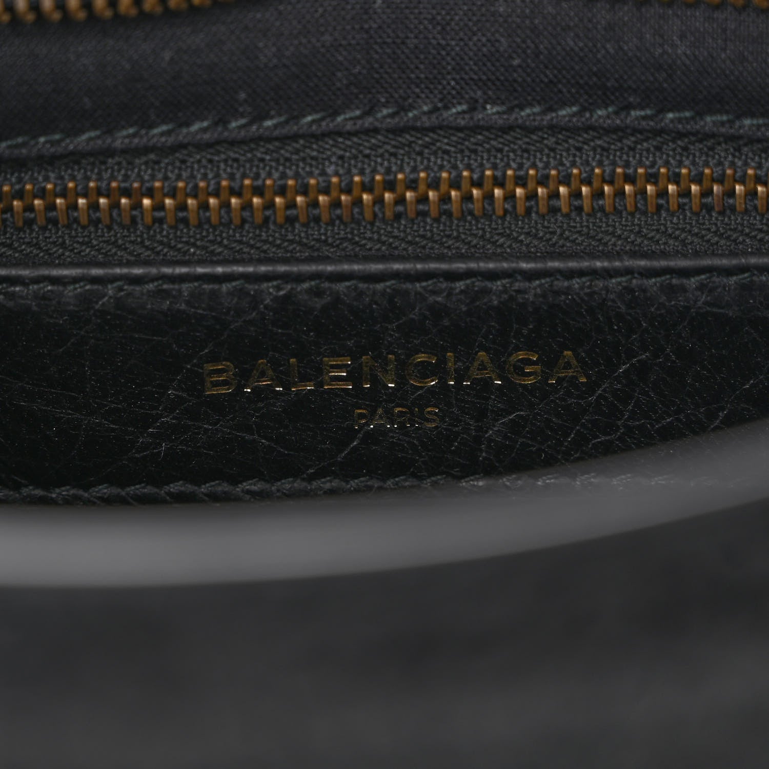 Balenciaga Agneau Classic Hardware S City Logo Strap Black White 6 of 9