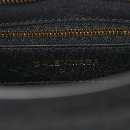 Balenciaga Agneau Classic Hardware S City Logo Strap Black White 6 of 9