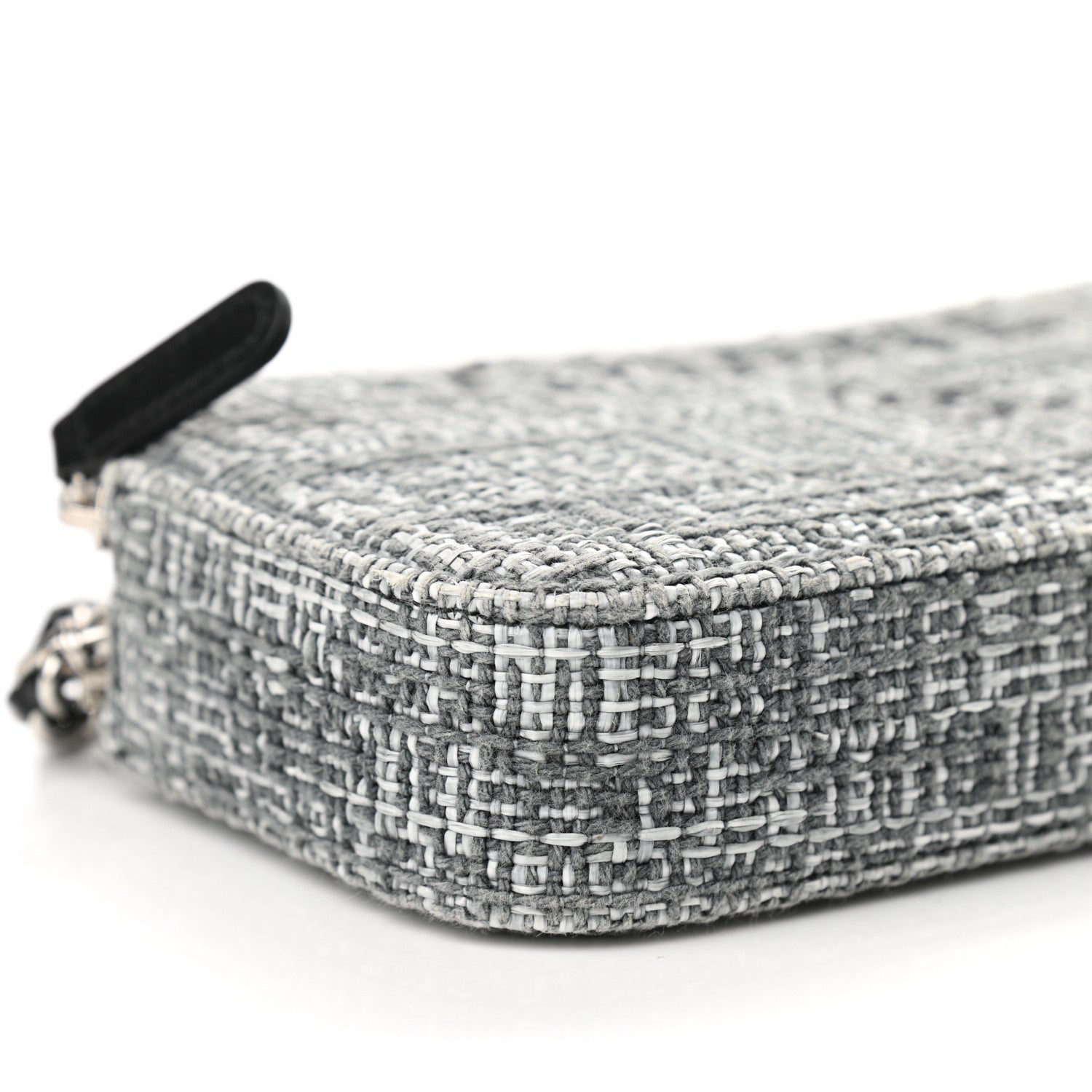 Chanel Canvas Small Deauville Clutch With Chain Charcoal 10 of 12