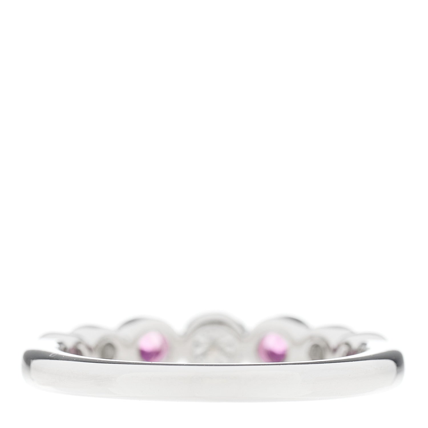 Tiffany Platinum Diamond Pink Sapphire Jazz Ring 50 5.5 3 of 6