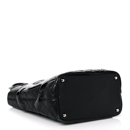 Chanel Calfskin Quilted Medium Cambon Tote Black 3 of 15