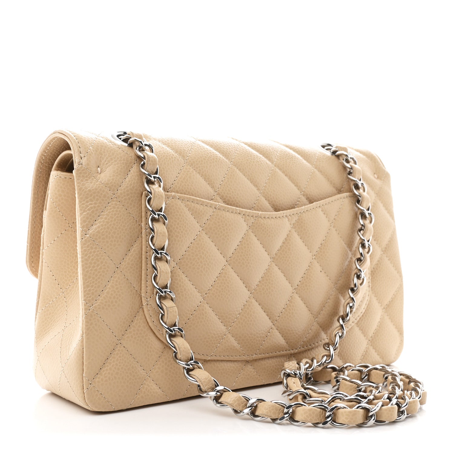 Chanel Caviar Quilted Small Double Flap Beige 3 of 11