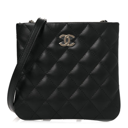 Chanel Lambskin Quilted Uniform Crossbody Bag Black 1 of 13
