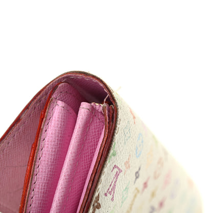 Louis Vuitton Monogram Multicolor Sarah Wallet White Litchi 11 of 11