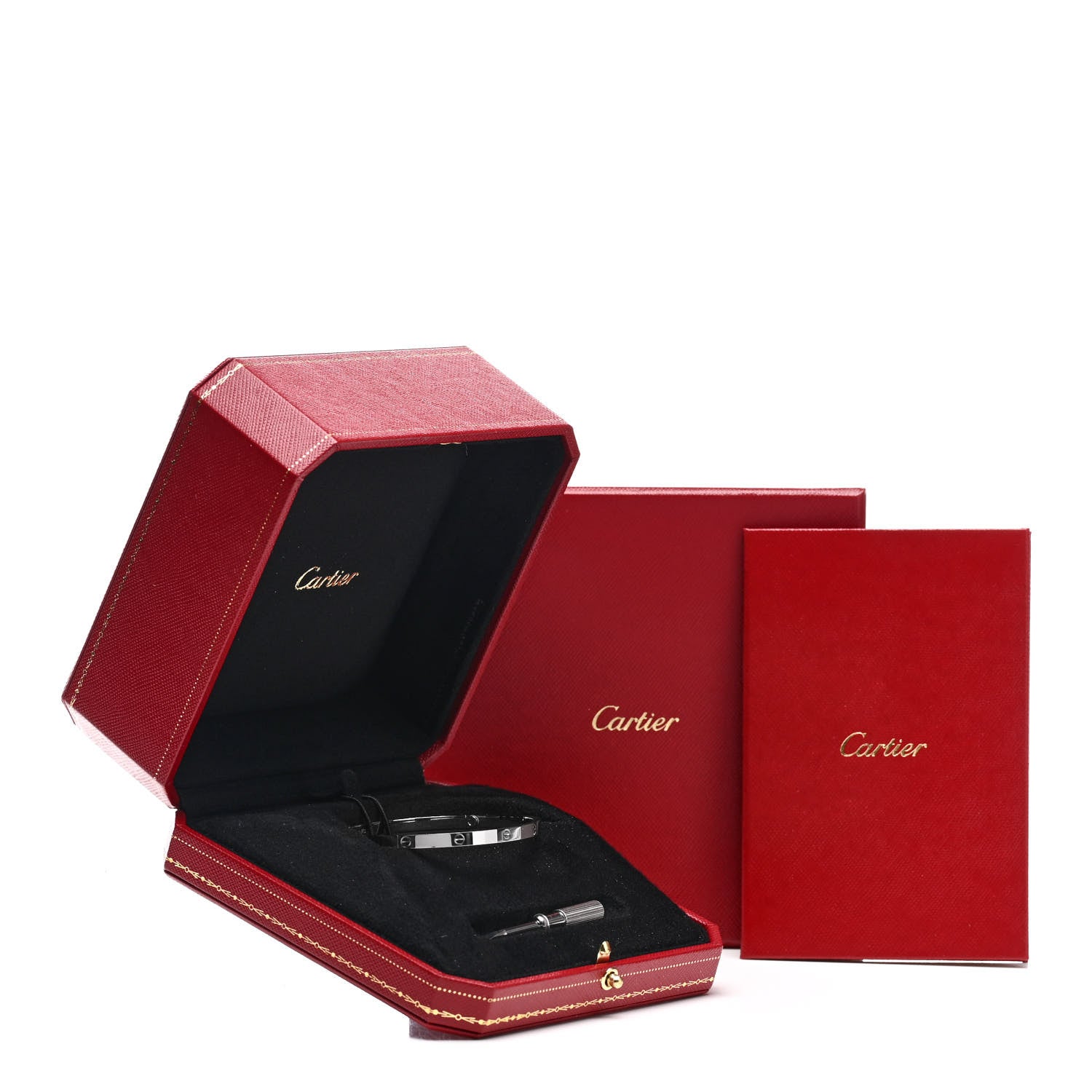 Cartier 18K White Gold Small LOVE Bracelet 18 5 of 5