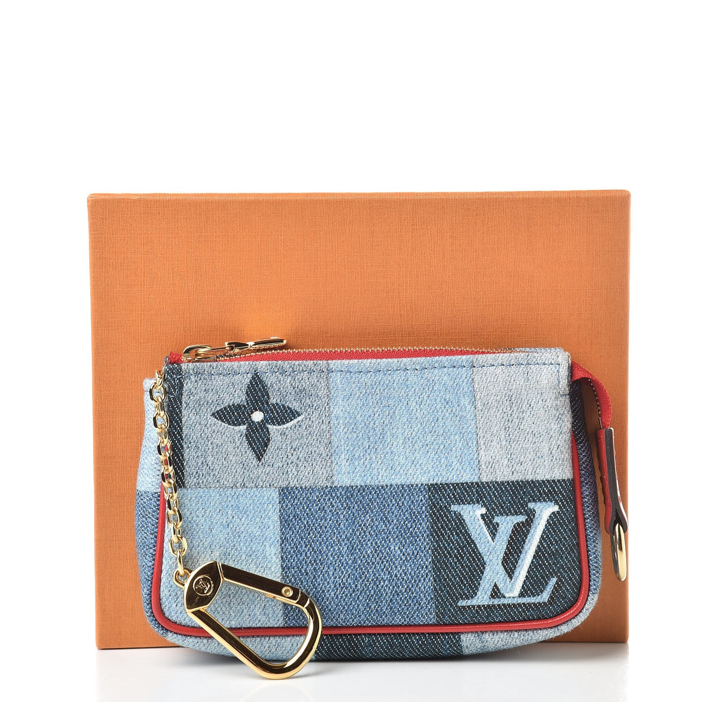 Denim Micro Pochette Accessories Denim Rouge