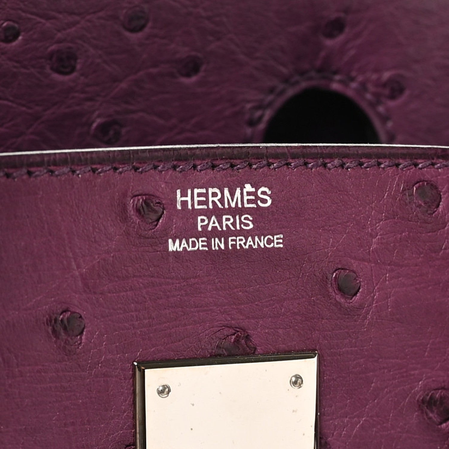 Hermes Ostrich Birkin 30 Violine 7 of 10