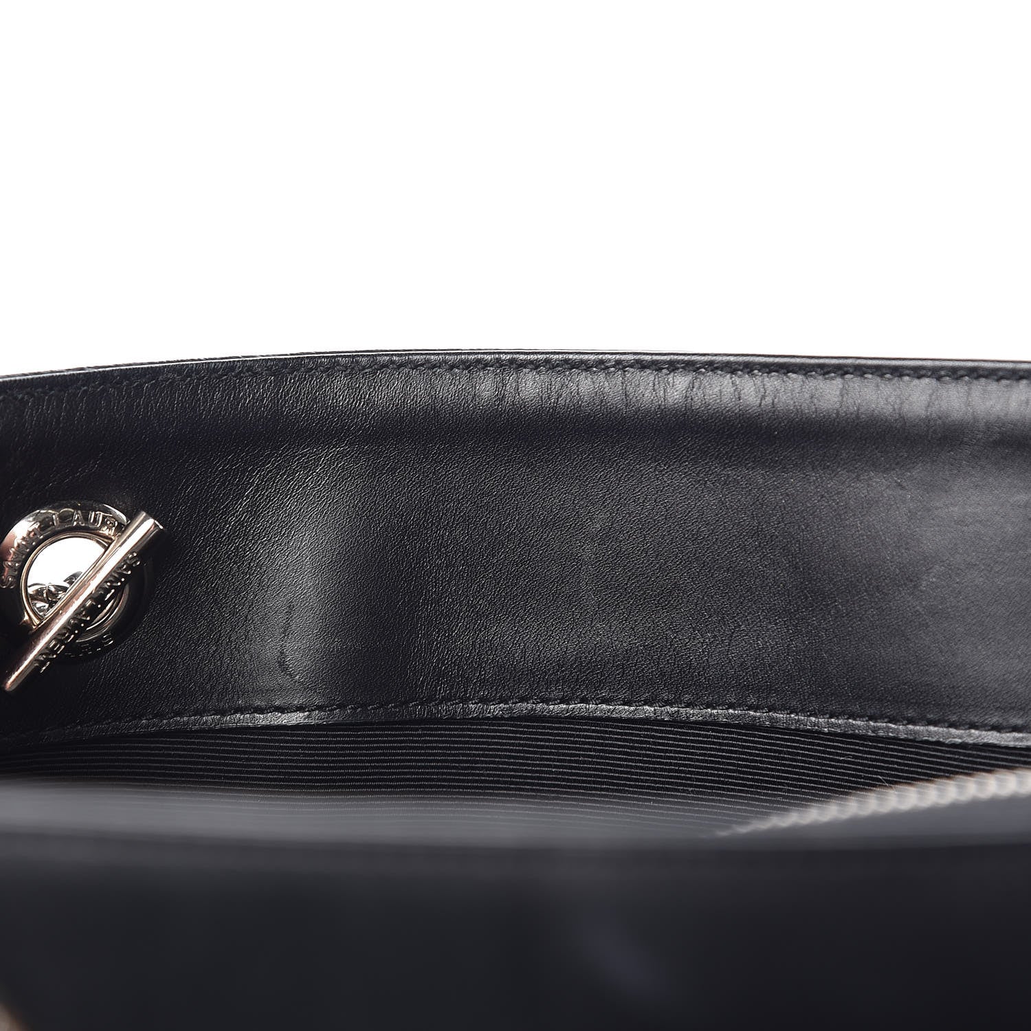 Saint Laurent Calfskin Classic Monogram Shopping Bag Black 14 of 20