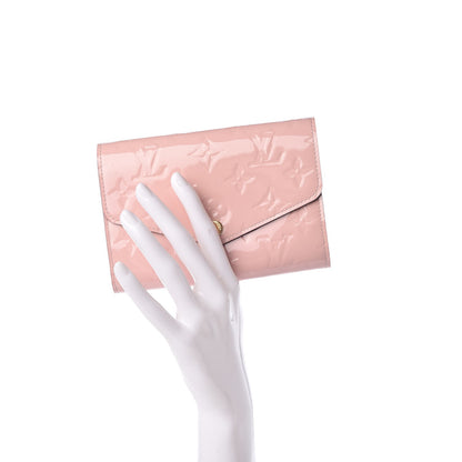 Louis Vuitton Vernis Sarah Compact Wallet Rose Ballerine 2 of 8