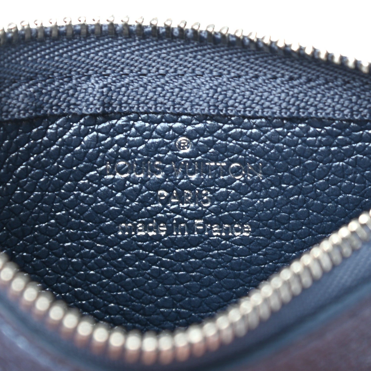 Louis Vuitton Metallic Empreinte Monogram Giant Key Pouch Navy Nacre 6 of 7