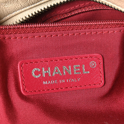 Chanel Aged Calfskin Quilted Large Gabrielle Hobo Beige Black 7 of 11
