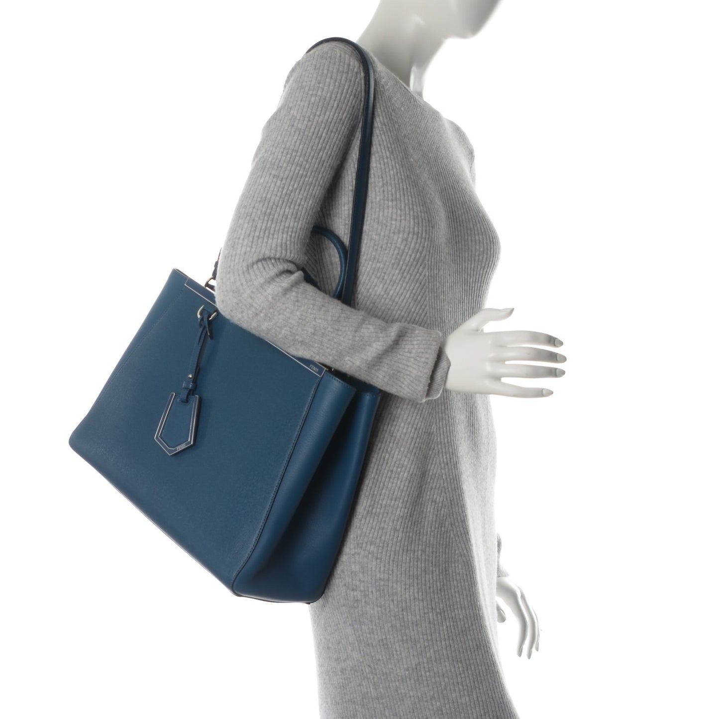 Vitello Elite Regular 2Jours Tote Blue Cobalto