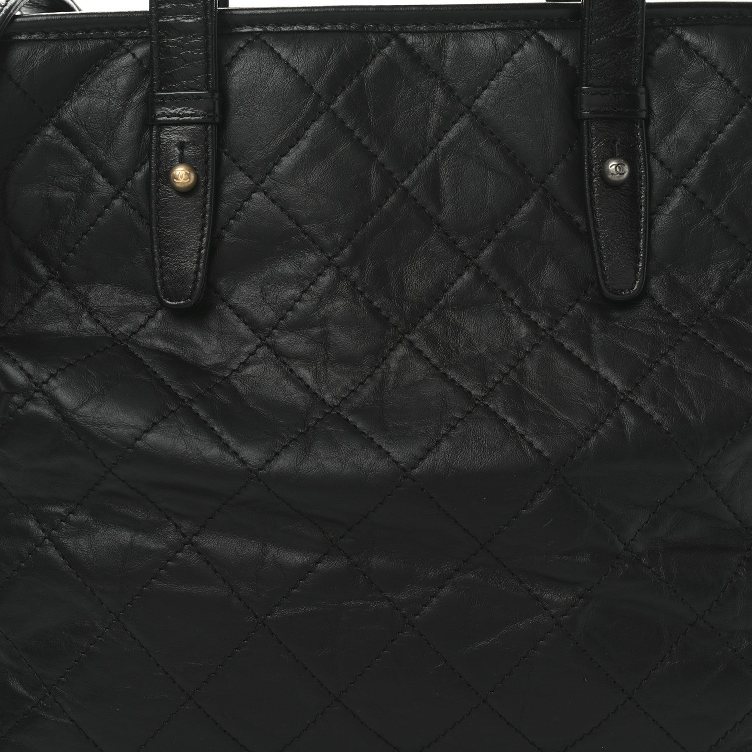 Chanel Calfskin Quilted Large Gabrielle Shopping Tote Black 8 of 10