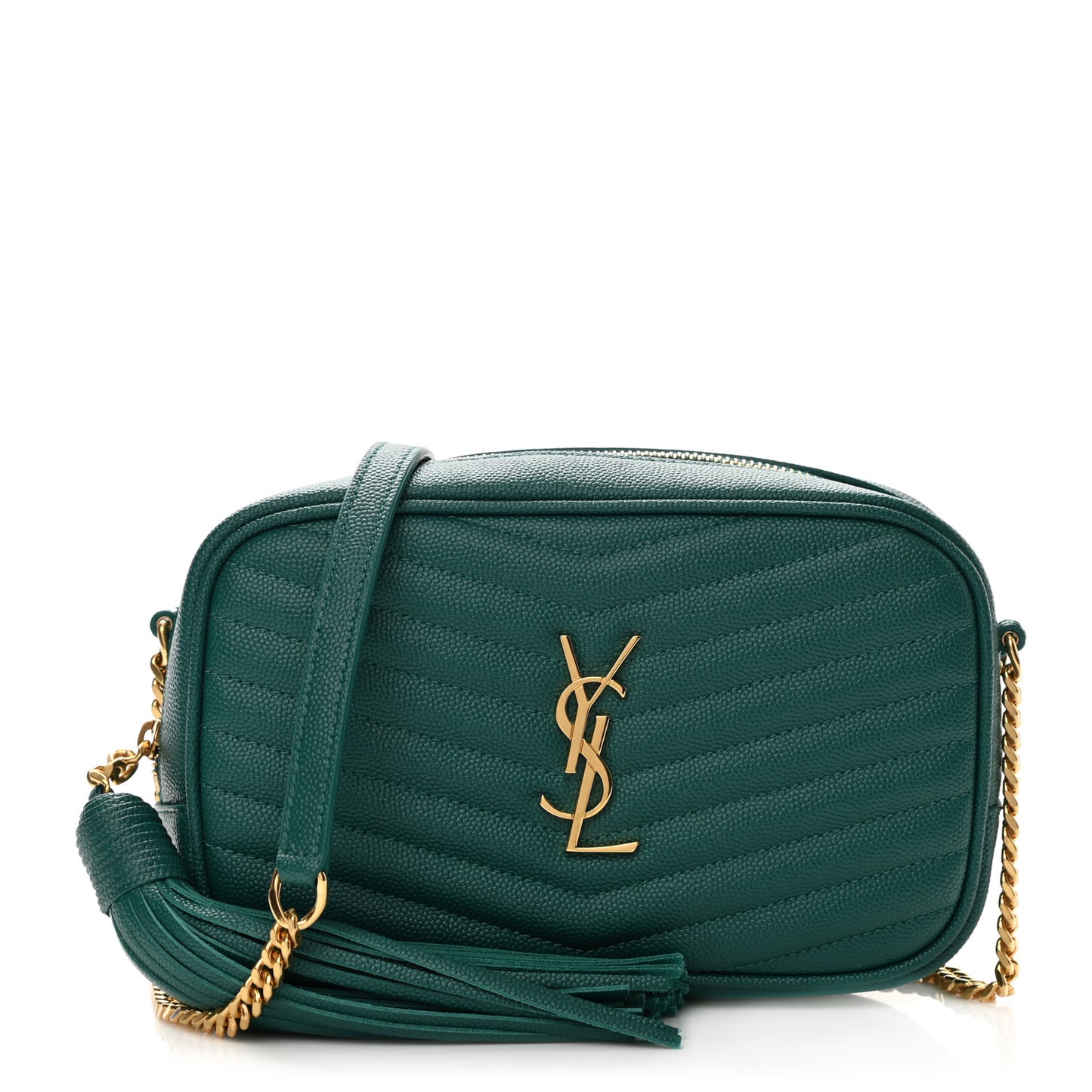 Grain De Poudre Matelasse Monogram Mini Lou Camera Bag Brilliant Grass