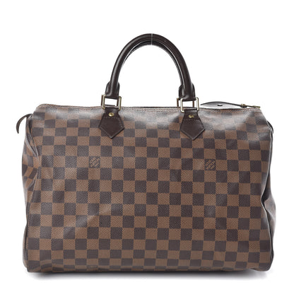 Louis Vuitton Damier Ebene Speedy 35 1 of 10