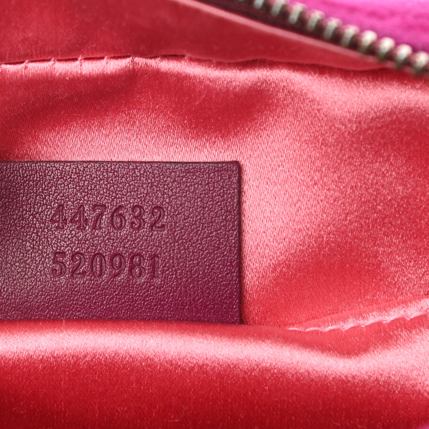 Gucci Velvet Matelasse Small GG Marmont Chain Shoulder Bag Fuchsia Violet Cyclamen 7 of 8
