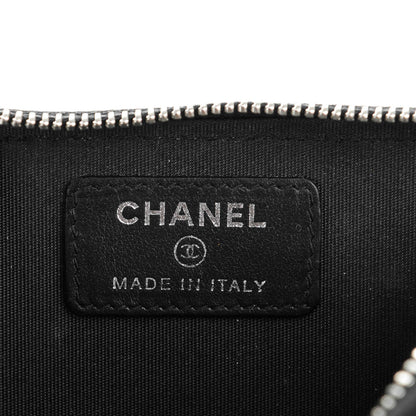 Chanel Caviar Quilted Diamond CC Key Holder Case Black 6 of 7