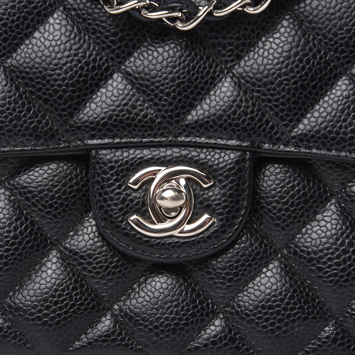 Chanel Caviar Quilted Mini Square Flap Black 8 of 15